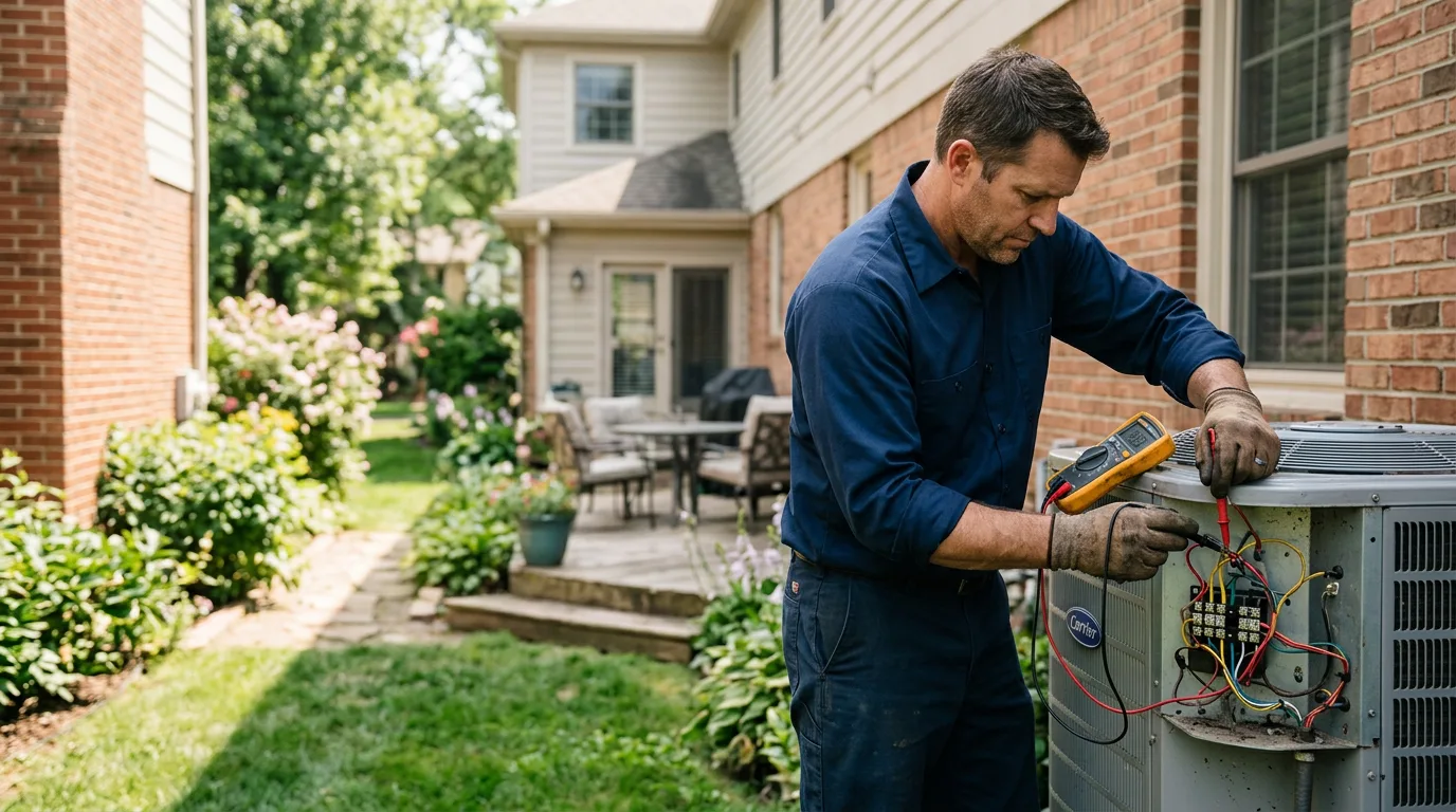 HVAC technician working near Richmond Dale, OH